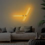 Opviq Sword - 13491 Lámpara de Pared de Metal Gris